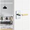Sure-Loc Hardware Sure-Loc Hardware Levanto Privacy Rosette, Polished Chrome, Knurled Grip in Satin Brass LV102 26 GRIP-KN SB - alternate 3
